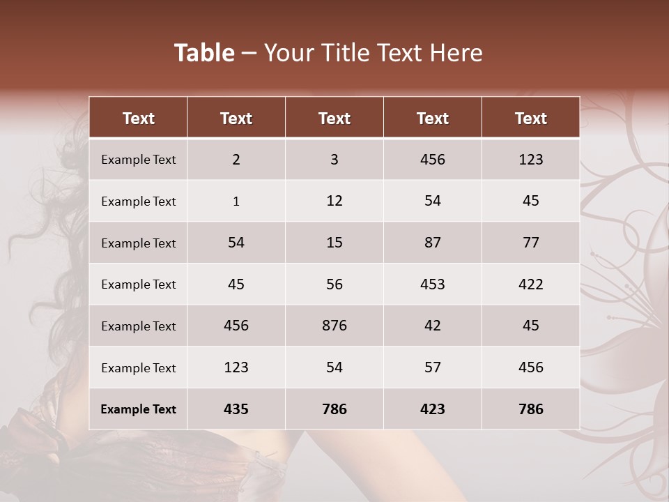 Natural Hair Makeup PowerPoint Template