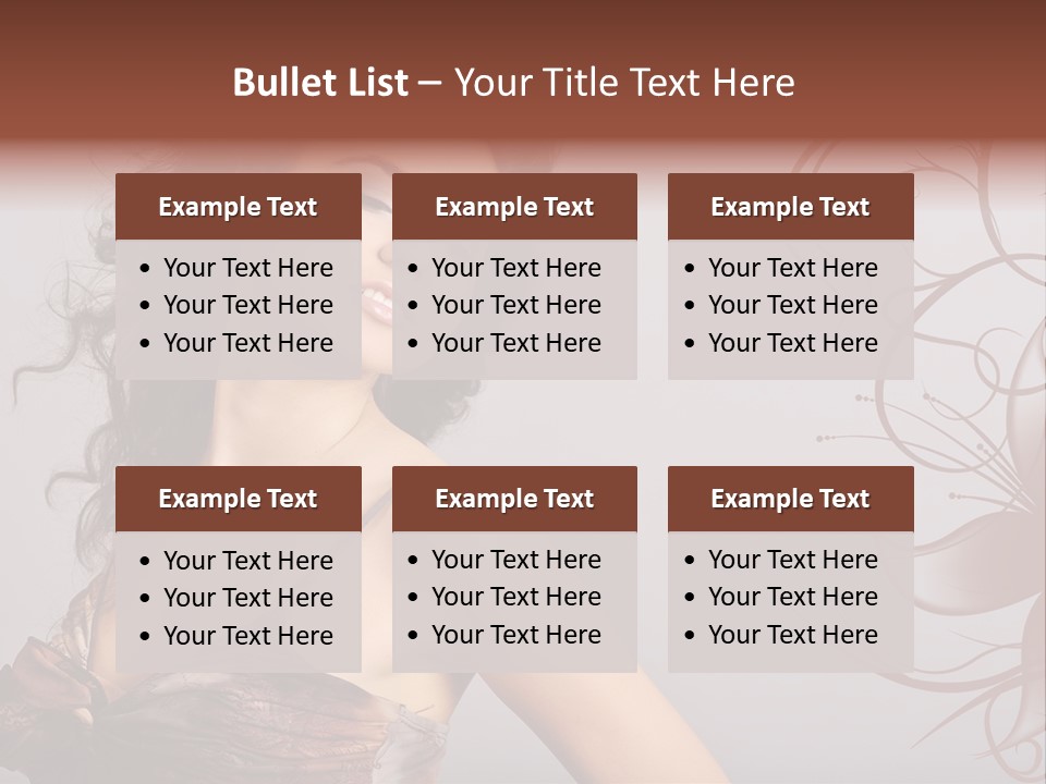 Natural Hair Makeup PowerPoint Template