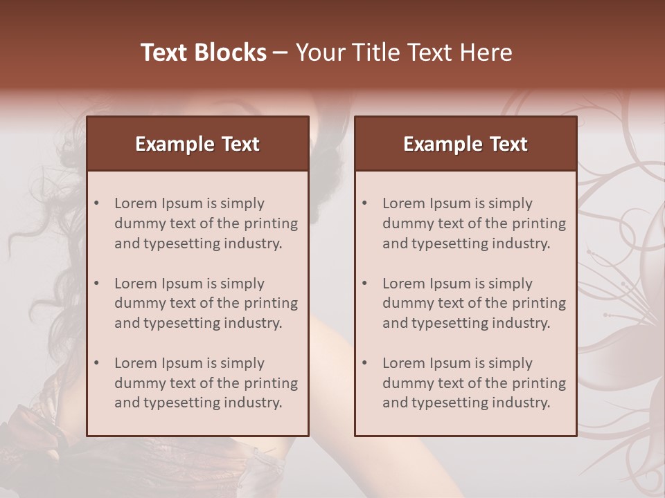 Natural Hair Makeup PowerPoint Template