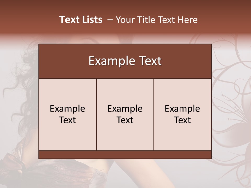 Natural Hair Makeup PowerPoint Template