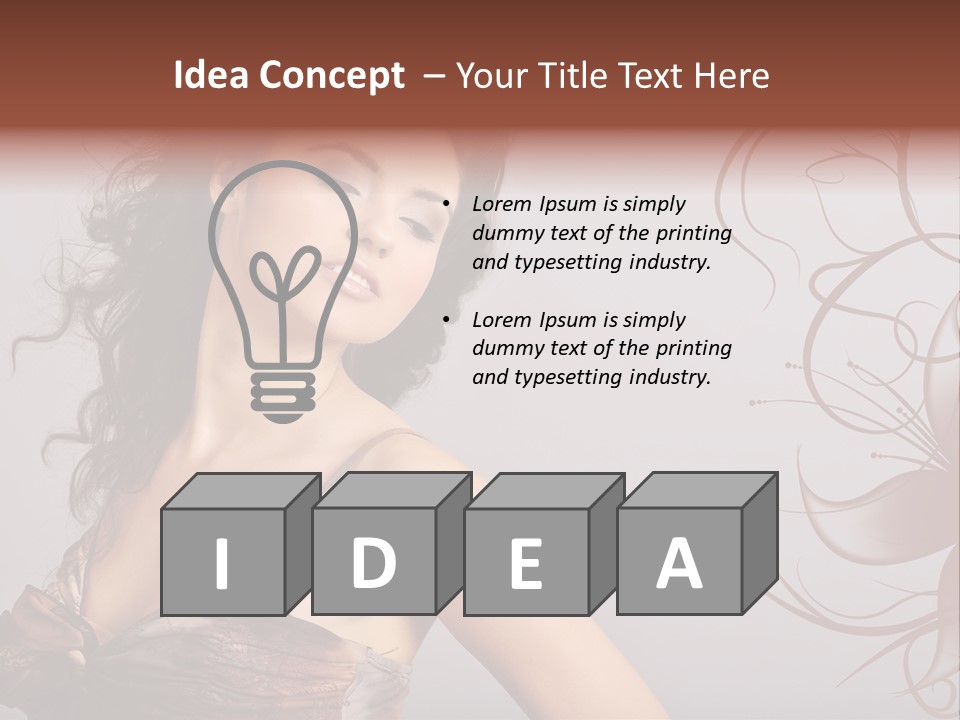 Natural Hair Makeup PowerPoint Template