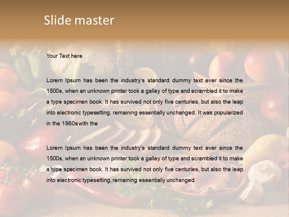 Cooking Wordpress Theme PowerPoint Template