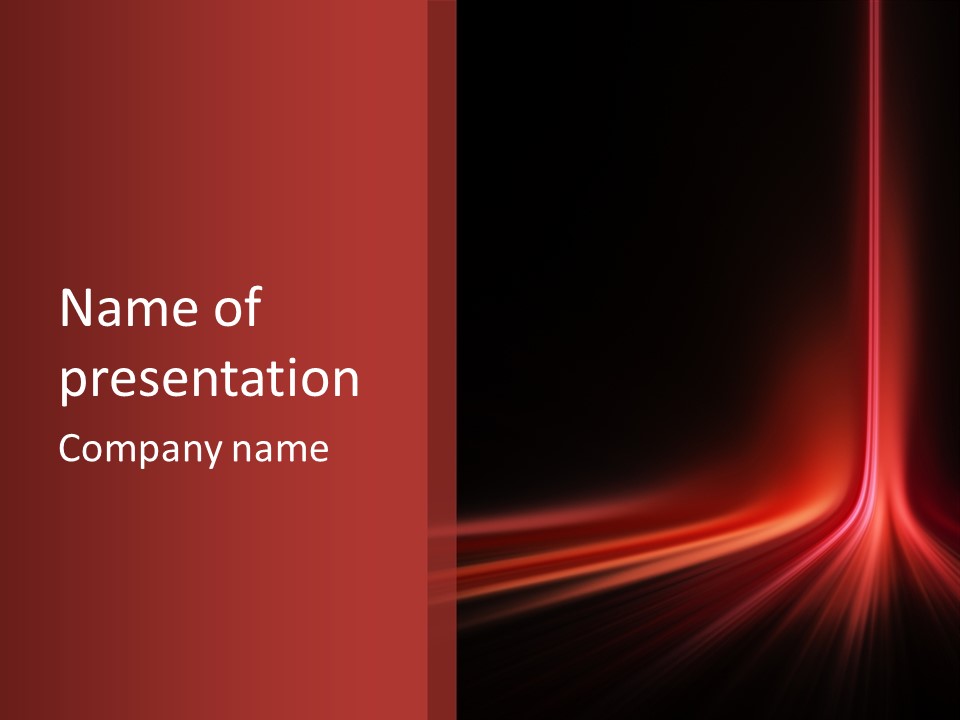 Rising Brochure Neon PowerPoint Template