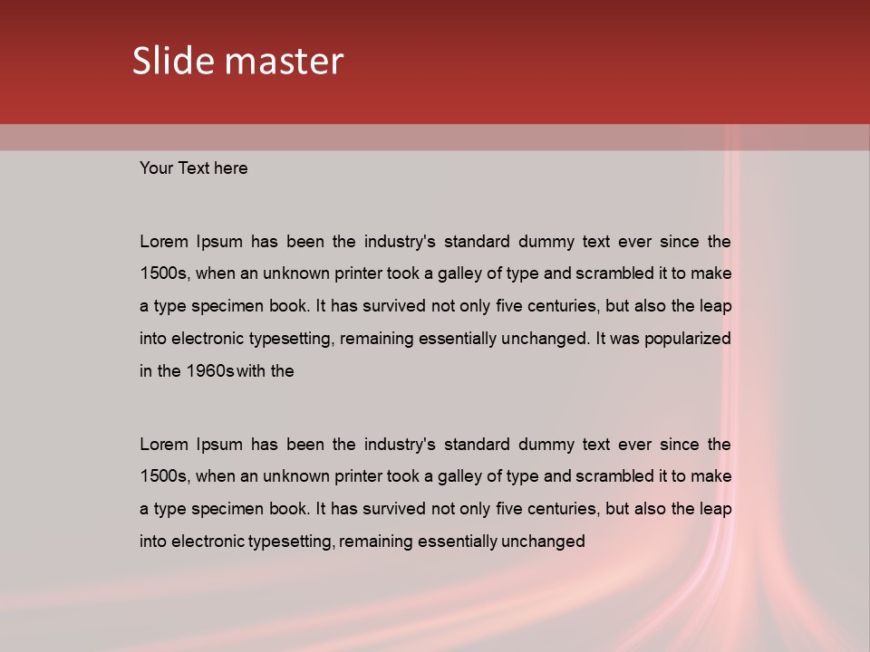 Rising Brochure Neon PowerPoint Template