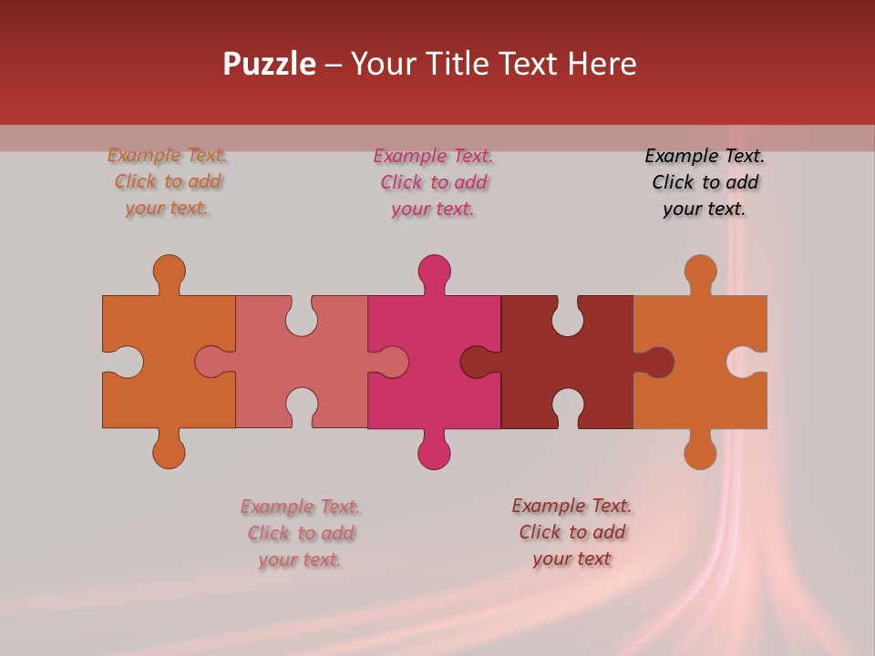 Rising Brochure Neon PowerPoint Template