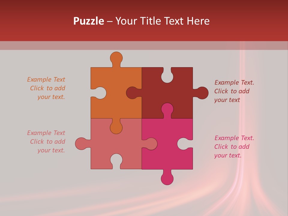 Rising Brochure Neon PowerPoint Template