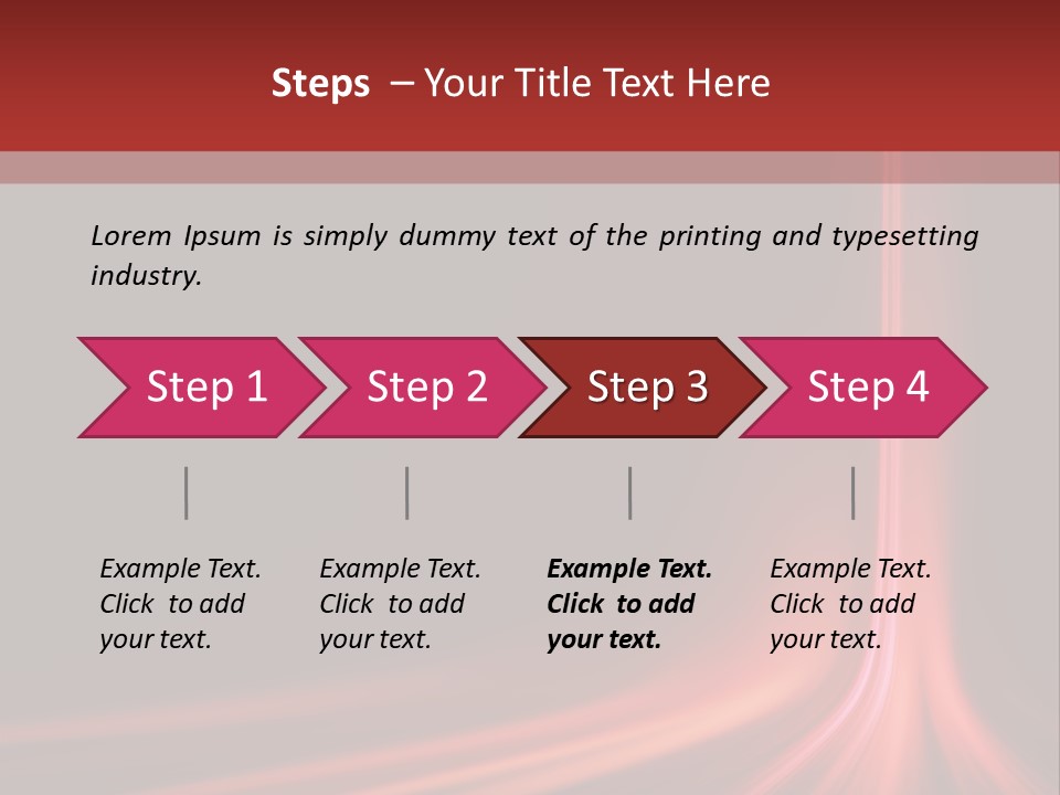 Rising Brochure Neon PowerPoint Template