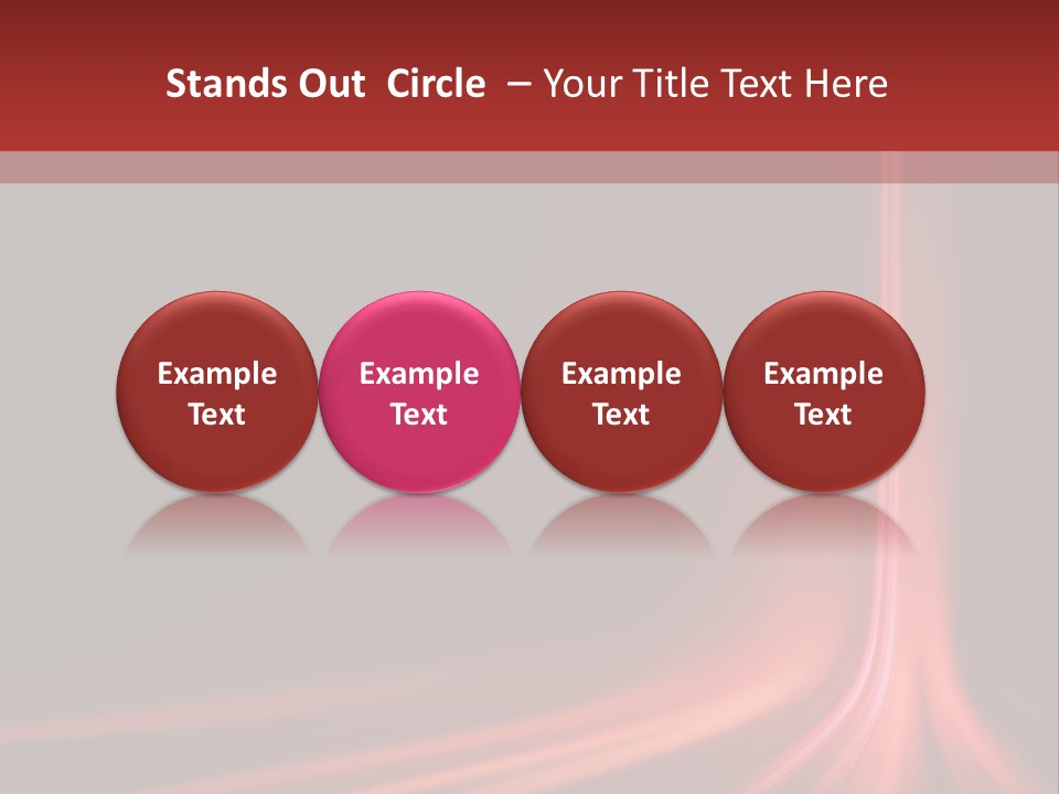 Rising Brochure Neon PowerPoint Template