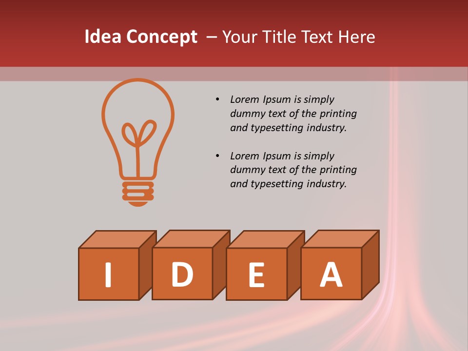 Rising Brochure Neon PowerPoint Template