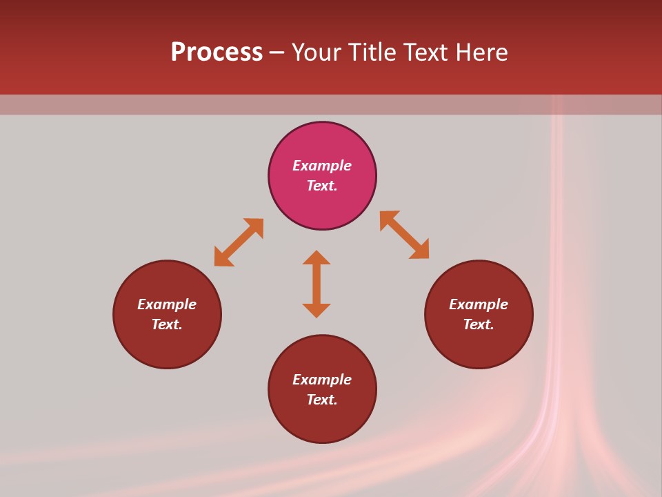 Rising Brochure Neon PowerPoint Template