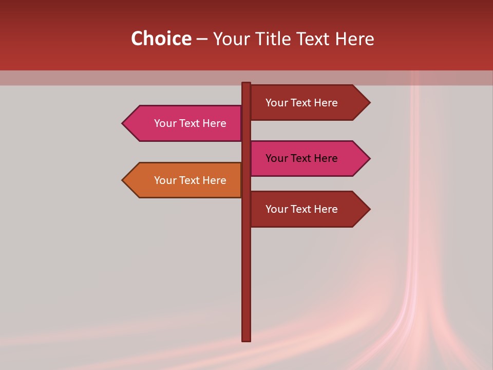 Rising Brochure Neon PowerPoint Template