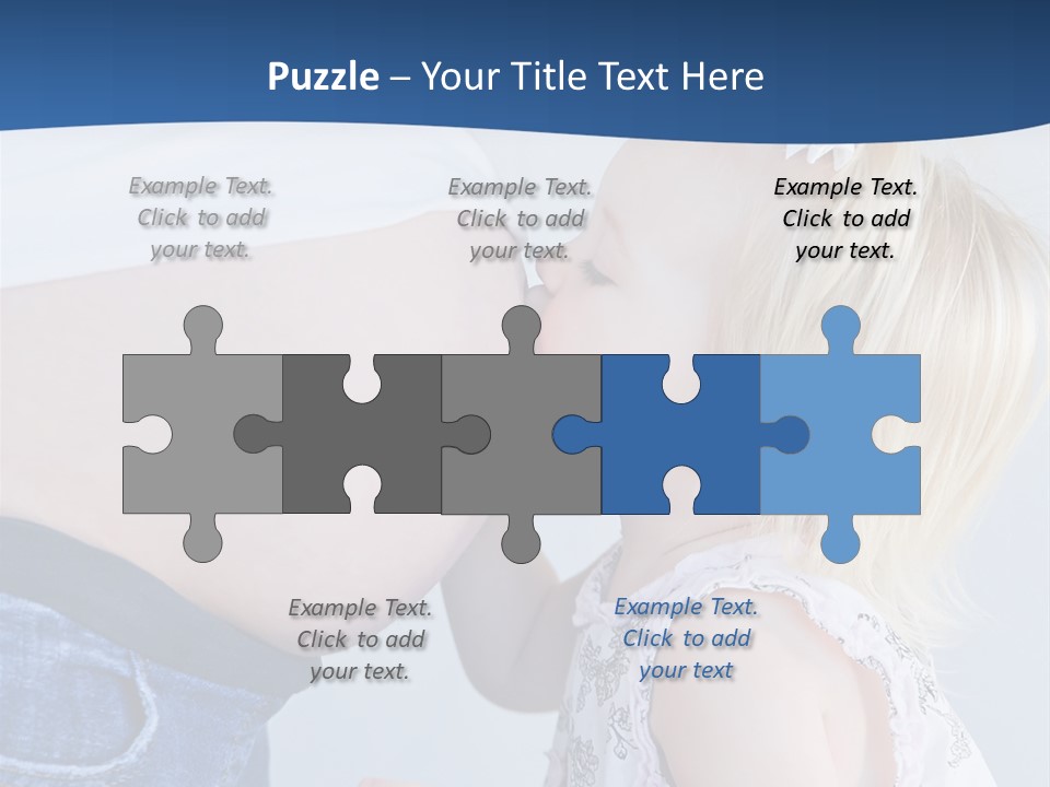 Pregnant Women With Children PowerPoint Template