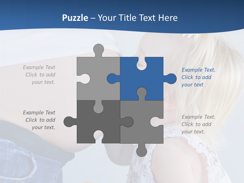 Pregnant Women With Children PowerPoint Template