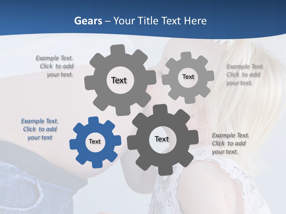 Pregnant Women With Children PowerPoint Template