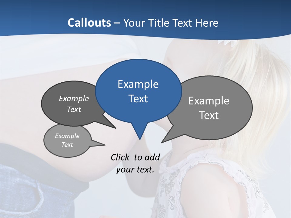 Pregnant Women With Children PowerPoint Template