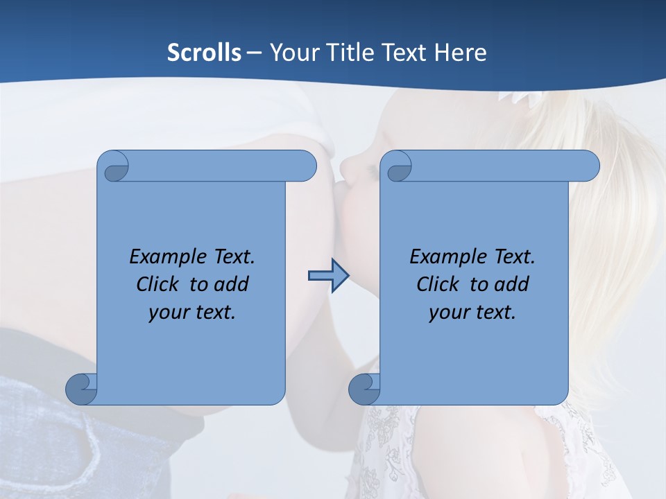 Pregnant Women With Children PowerPoint Template
