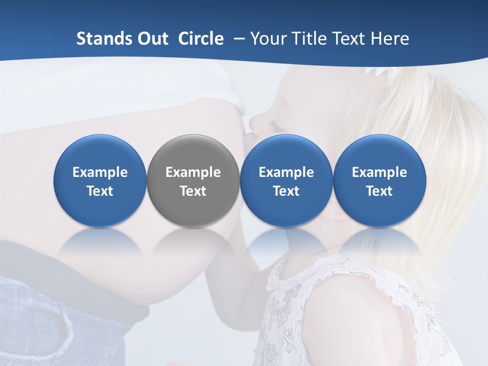 Pregnant Women With Children PowerPoint Template