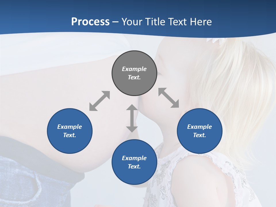 Pregnant Women With Children PowerPoint Template