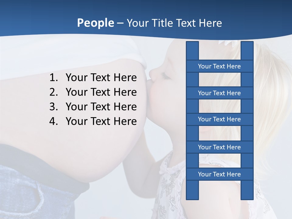 Pregnant Women With Children PowerPoint Template