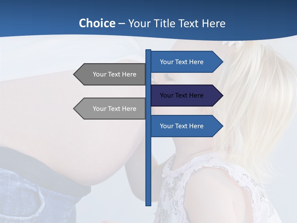 Pregnant Women With Children PowerPoint Template