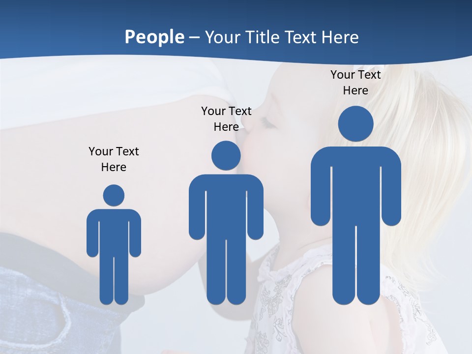 Pregnant Women With Children PowerPoint Template