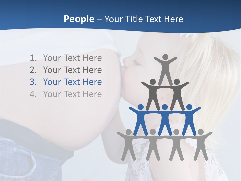 Pregnant Women With Children PowerPoint Template