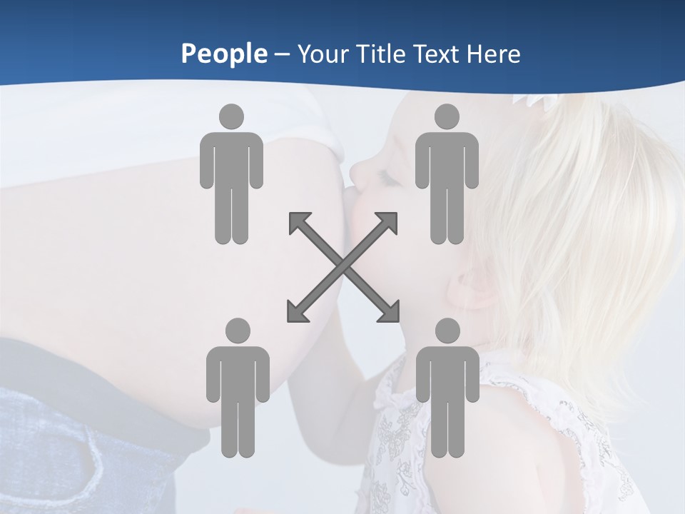 Pregnant Women With Children PowerPoint Template