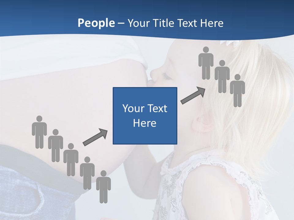 Pregnant Women With Children PowerPoint Template