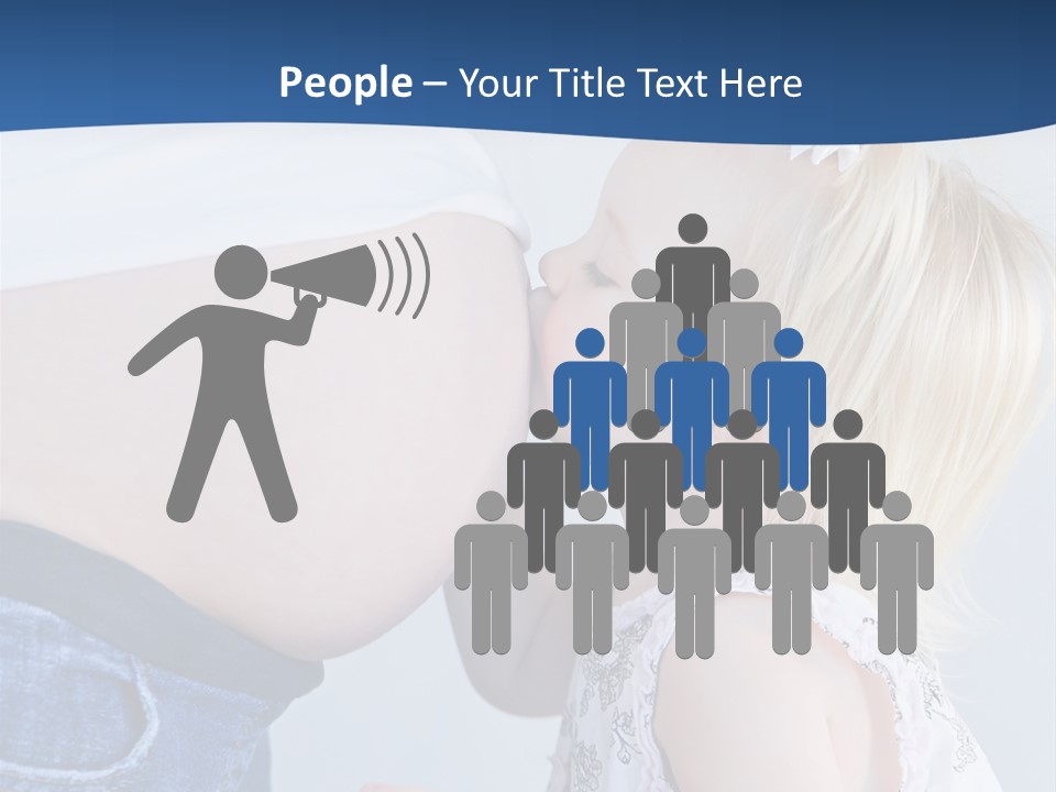 Pregnant Women With Children PowerPoint Template