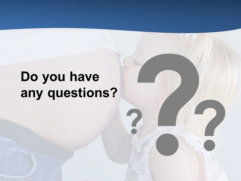 Pregnant Women With Children PowerPoint Template