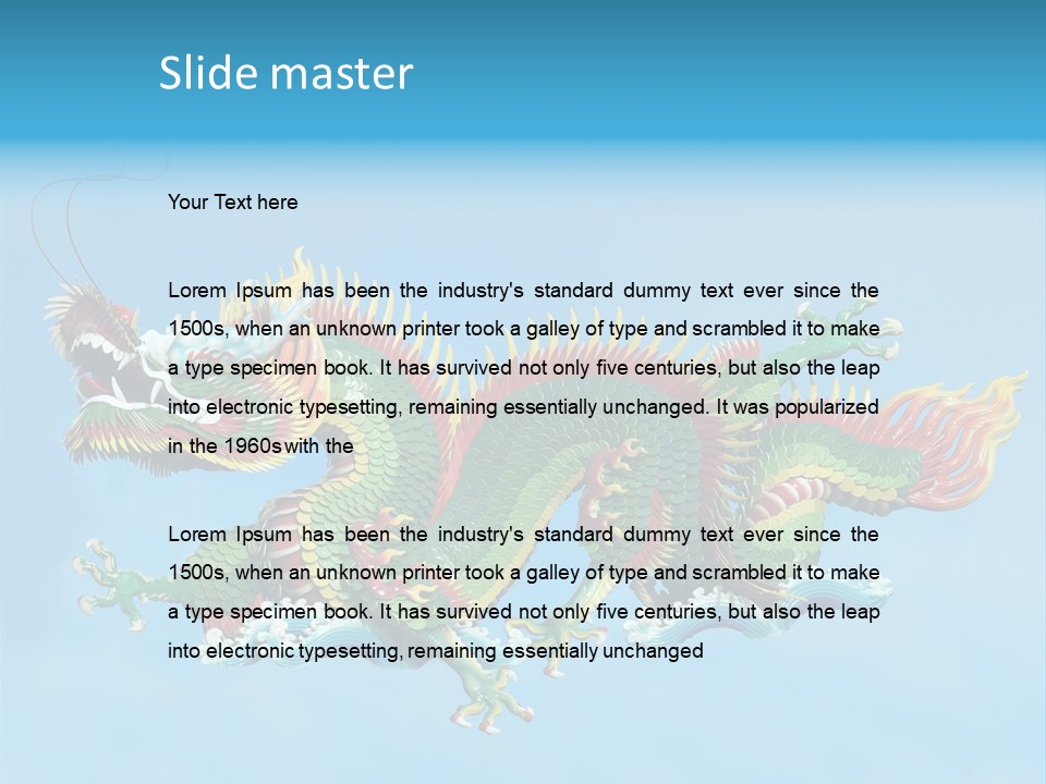 Chinese Dragon PowerPoint Template