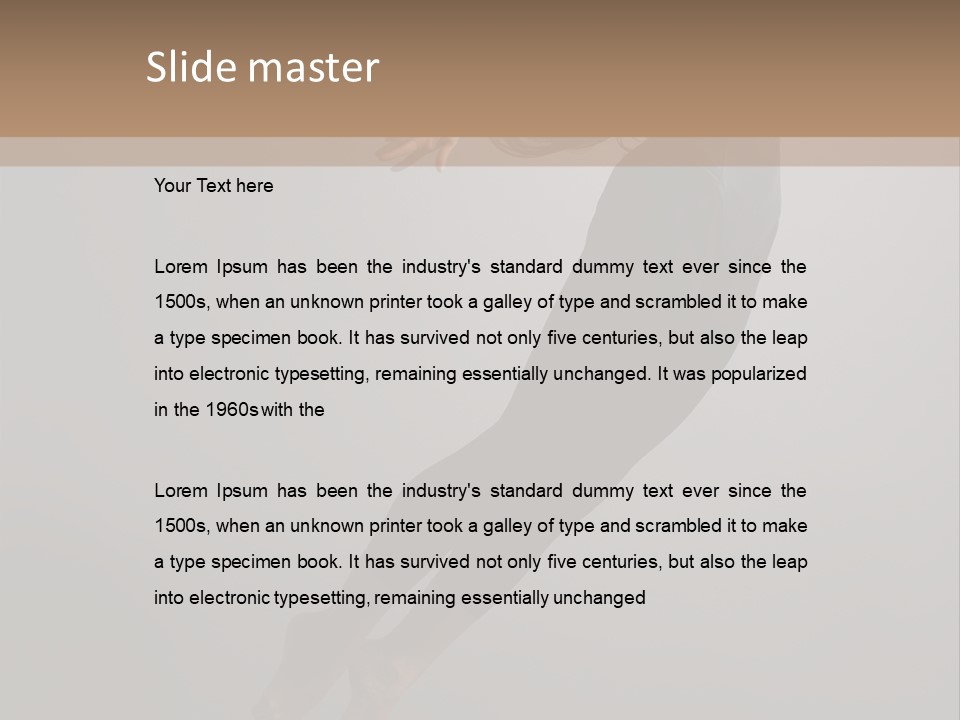 Aerobics One Pose PowerPoint Template