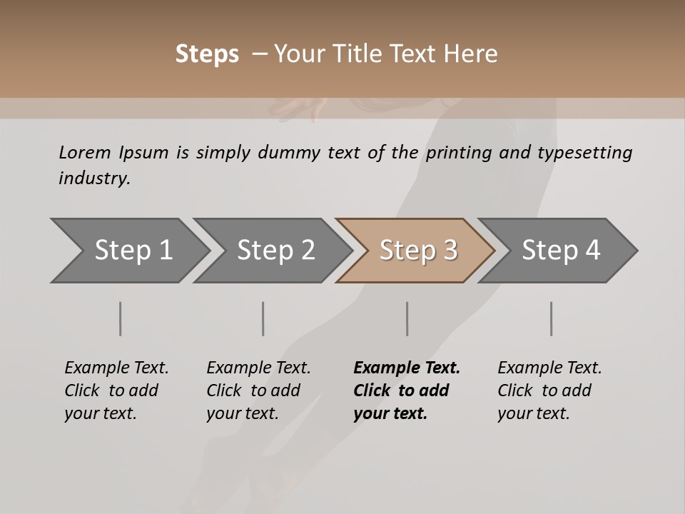 Aerobics One Pose PowerPoint Template