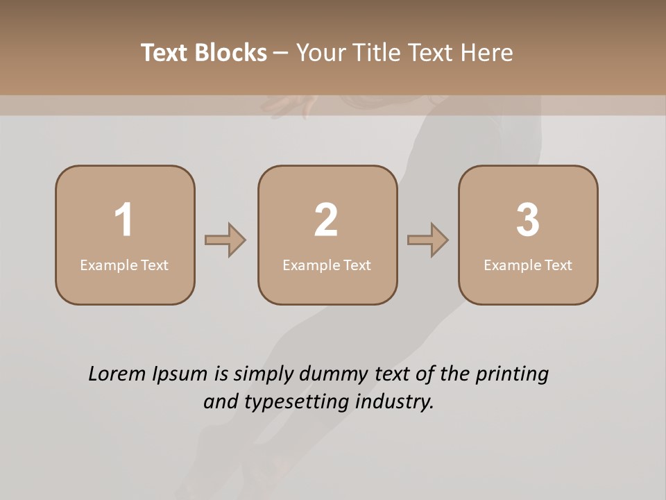 Aerobics One Pose PowerPoint Template