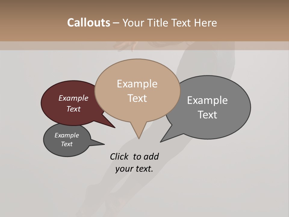 Aerobics One Pose PowerPoint Template