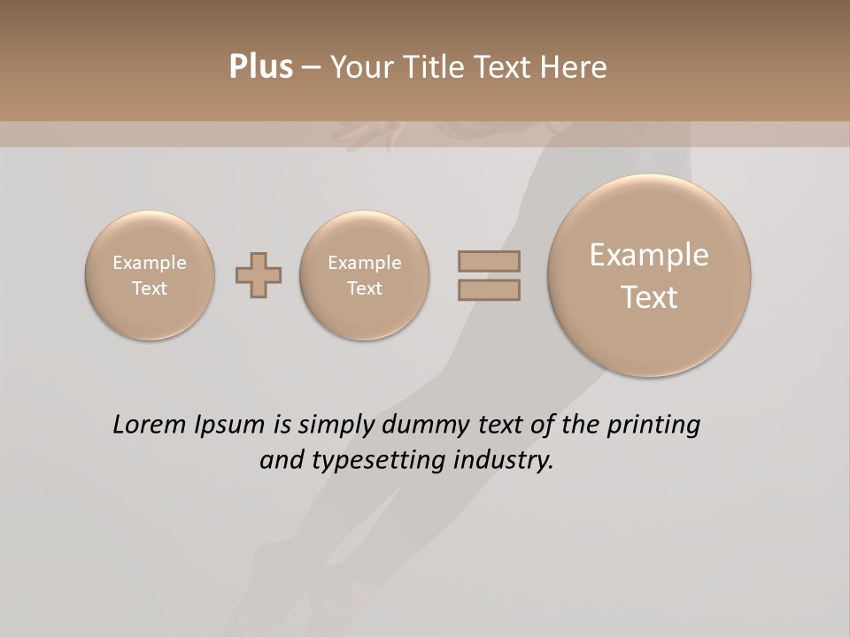Aerobics One Pose PowerPoint Template