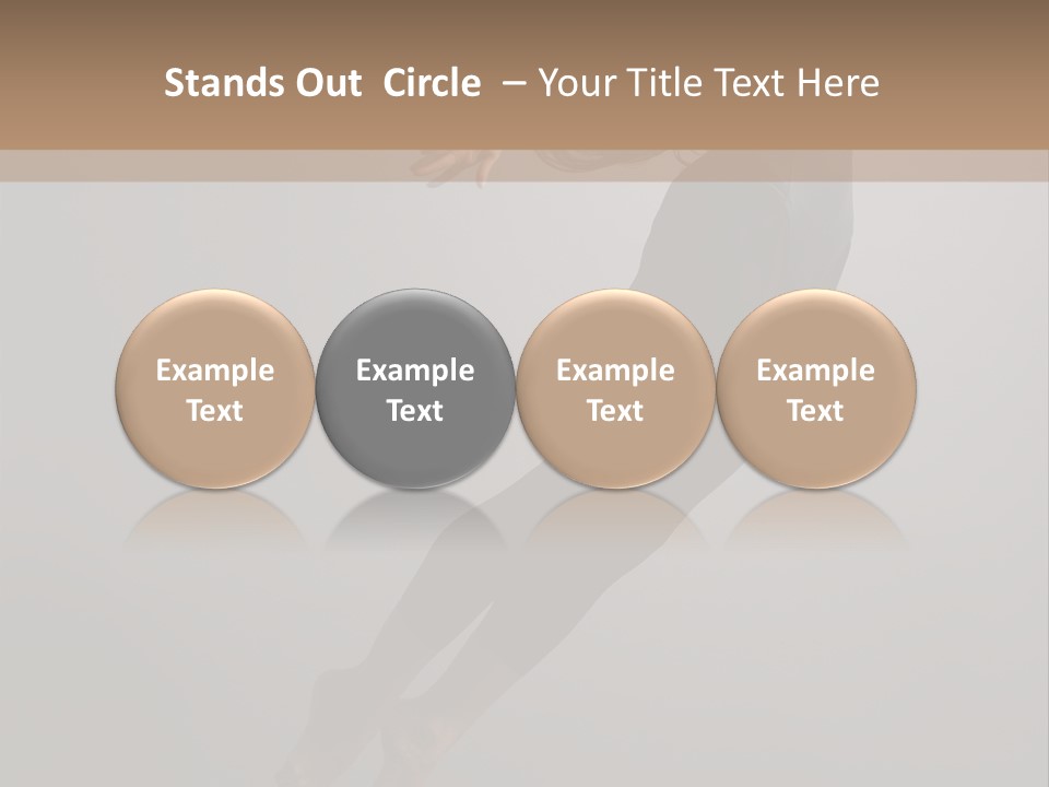 Aerobics One Pose PowerPoint Template