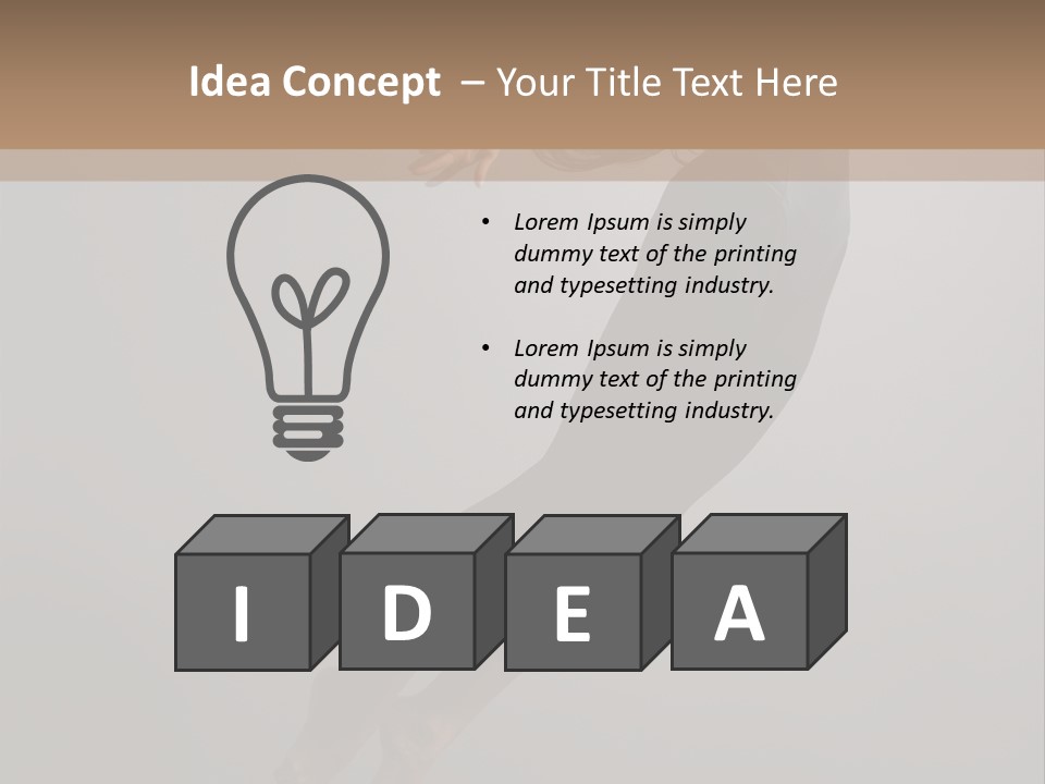 Aerobics One Pose PowerPoint Template