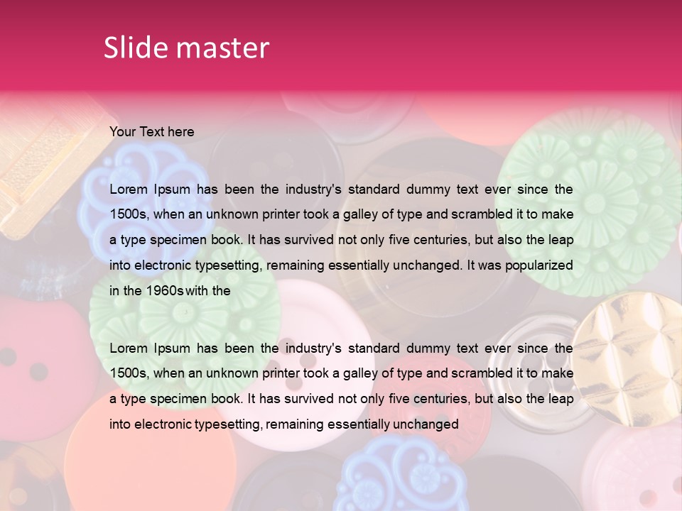 Sewing Attire Vintage PowerPoint Template