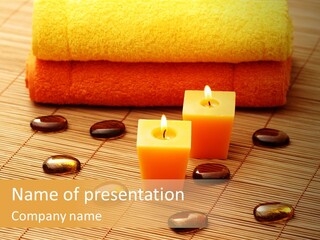 Cotton Stack Material PowerPoint Template