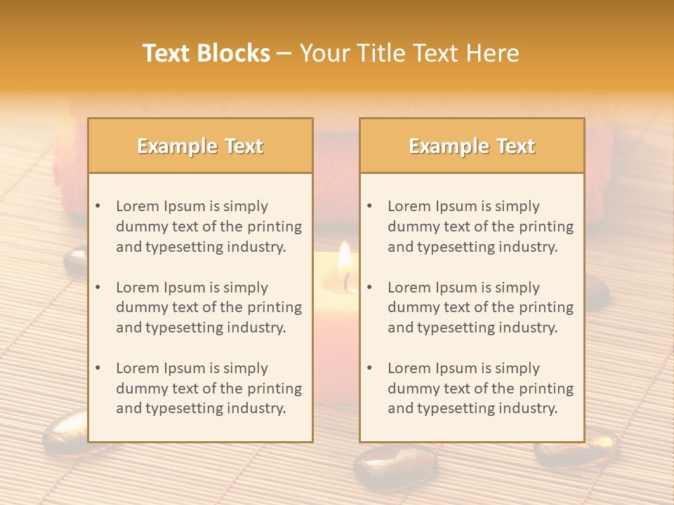 Cotton Stack Material PowerPoint Template