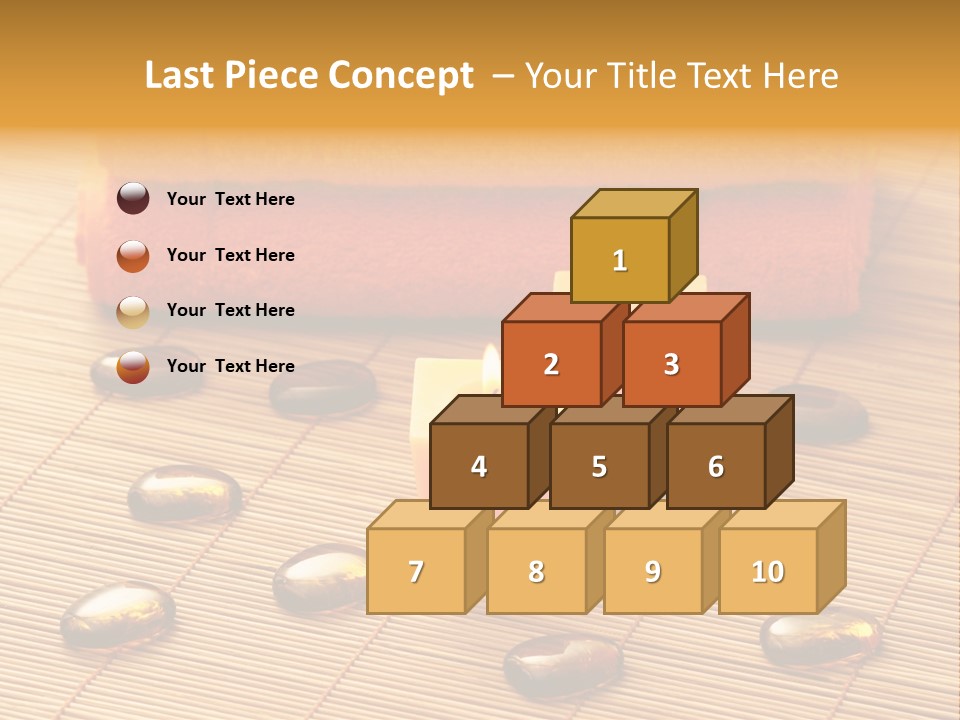 Cotton Stack Material PowerPoint Template