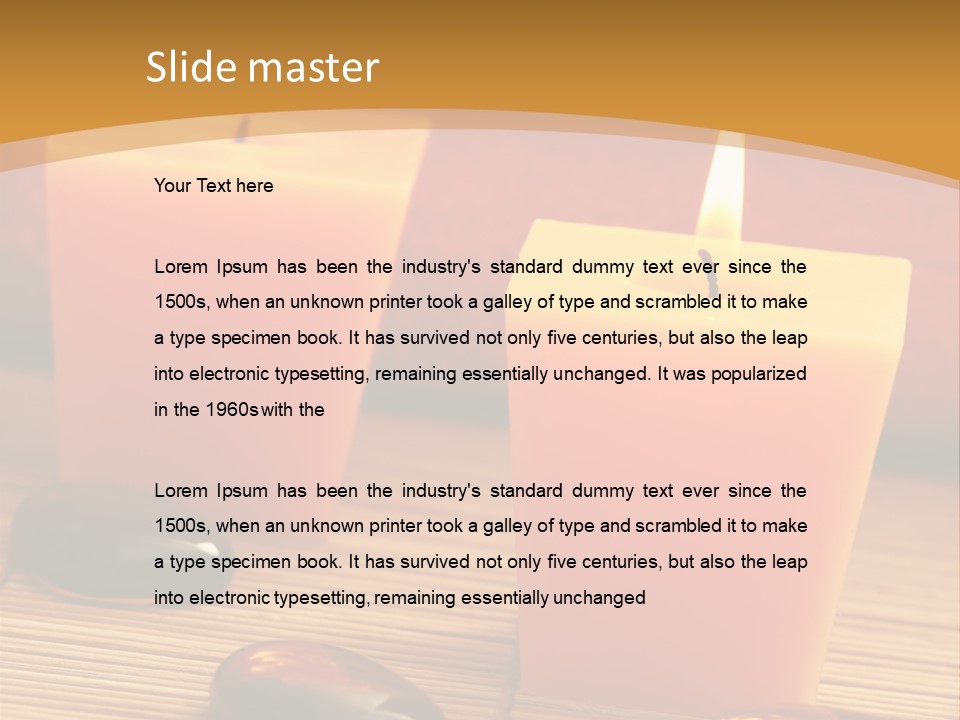 Cotton Stack Material PowerPoint Template