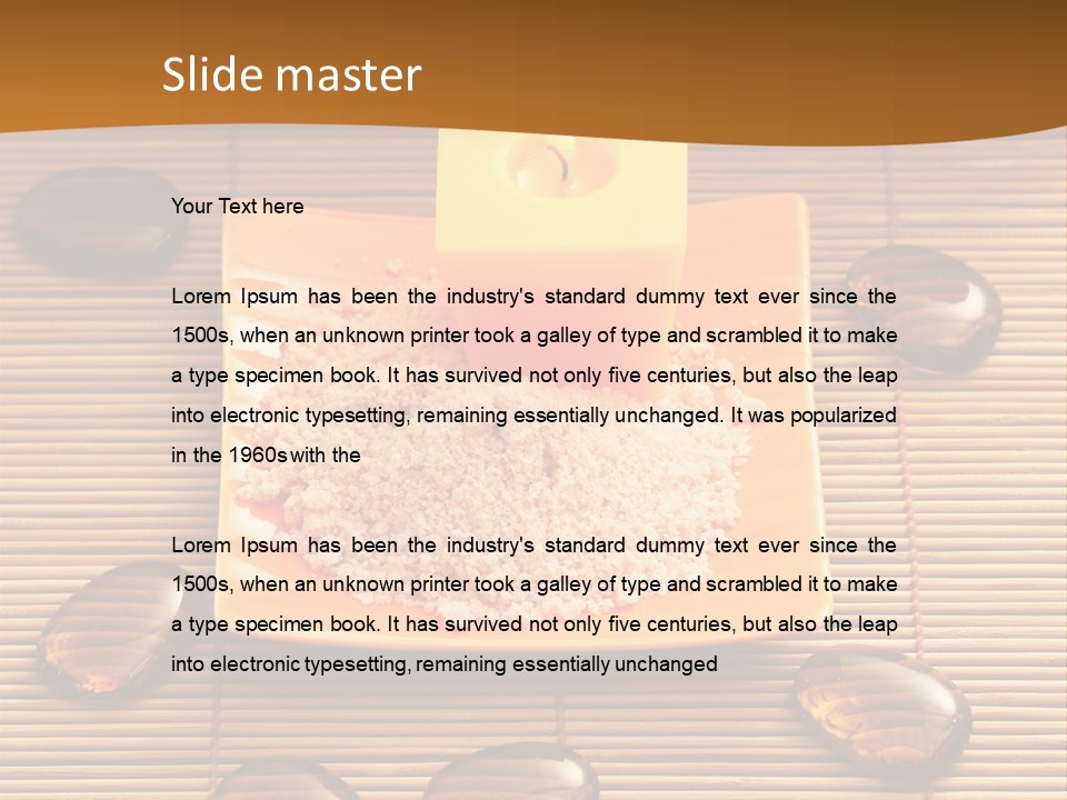 Cotton Fabric Dry PowerPoint Template