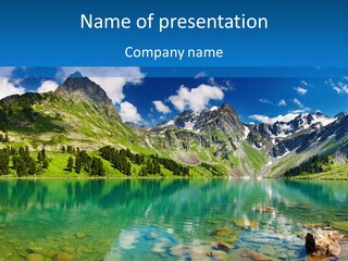 Turquoise Lake PowerPoint Template