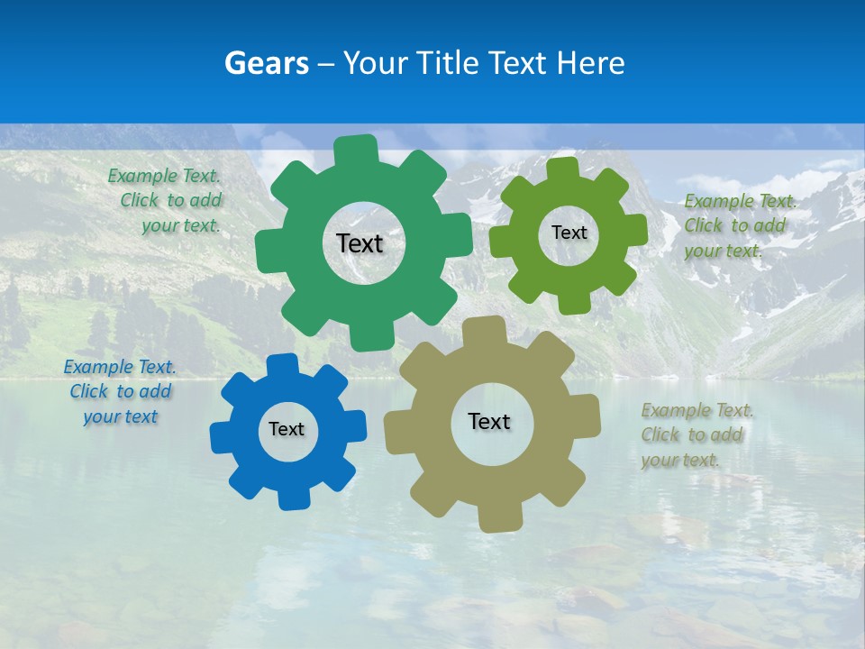 Turquoise Lake PowerPoint Template