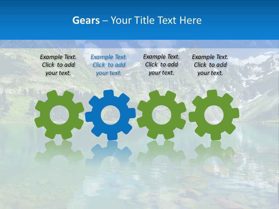 Turquoise Lake PowerPoint Template