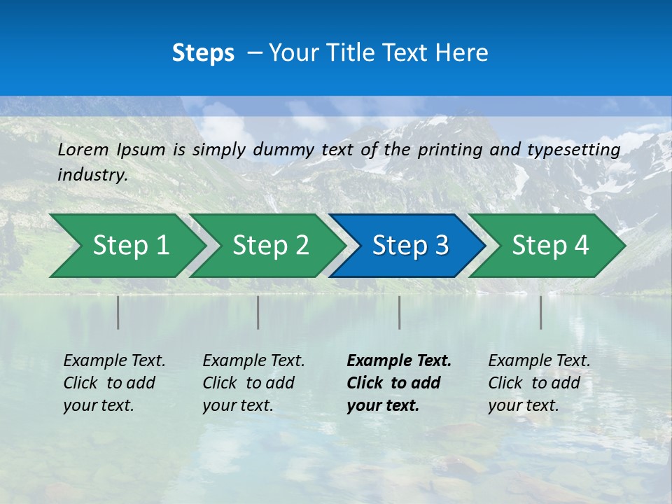 Turquoise Lake PowerPoint Template