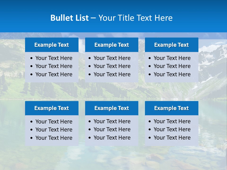 Turquoise Lake PowerPoint Template