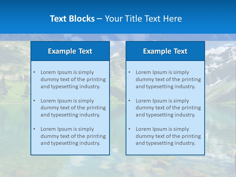 Turquoise Lake PowerPoint Template